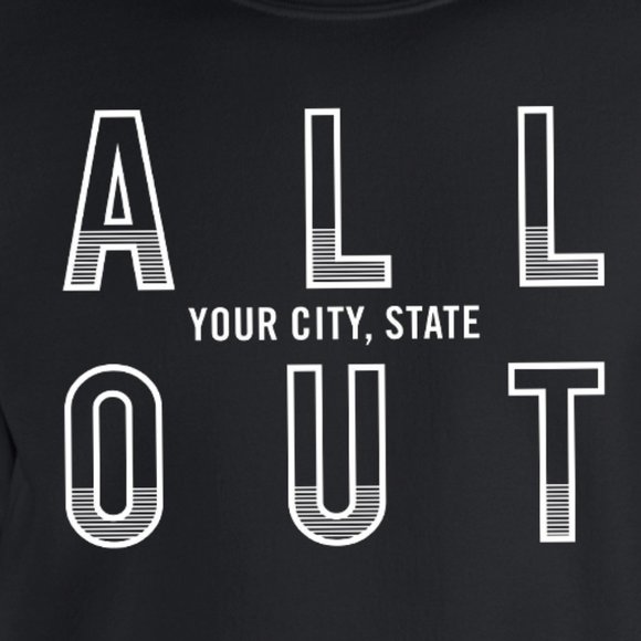 Orange Theory ALL OUT black sweatshirt - Picture 4 of 4